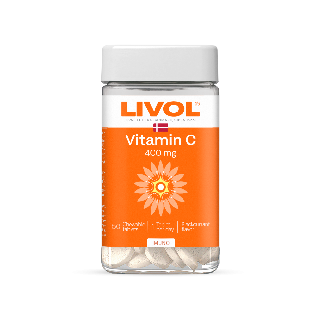 LIVOL Vitaminas C 400 mg, 50 tabl.