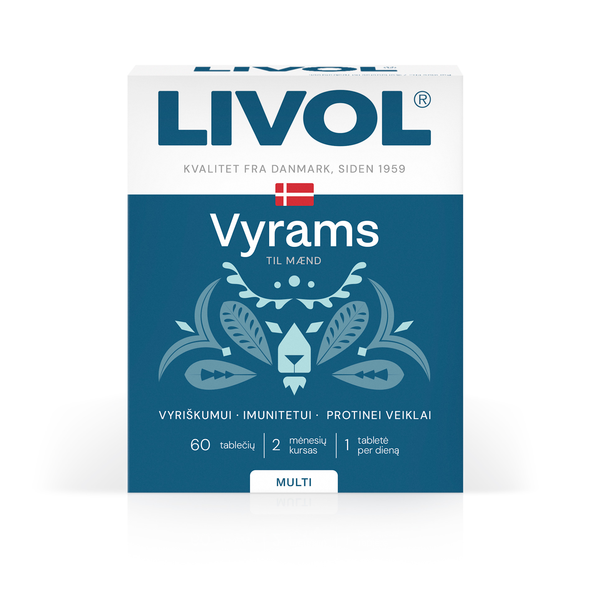 LIVOL MULTI vitaminai vyrams, 60 tabl.