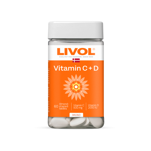 LIVOL Vitaminai C+D, 60 tabl.