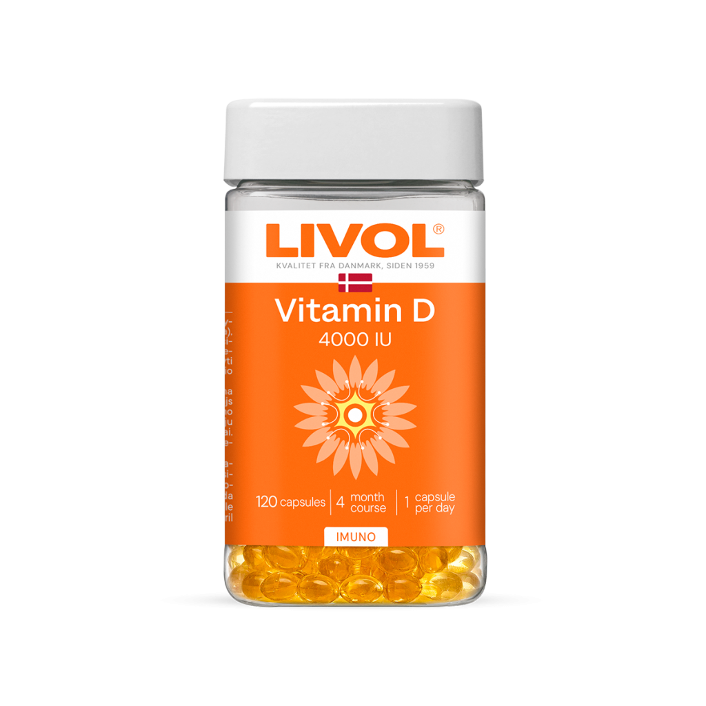 LIVOL Vitaminas D 4000 TV, 120 kaps.